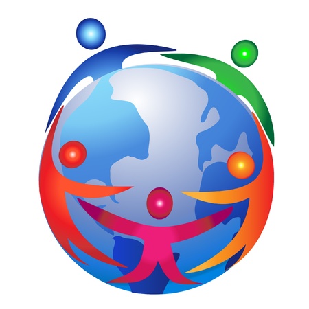 Teamwork commerce design logoのイラスト素材