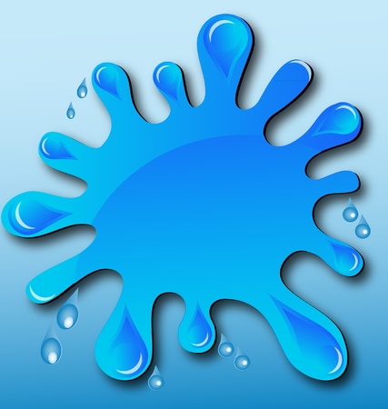 Water splash drops vectorのイラスト素材