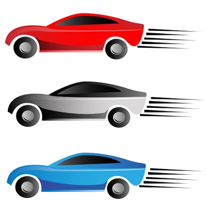 Racing cars logoのイラスト素材