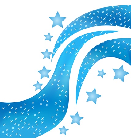 Blue stars background のイラスト素材