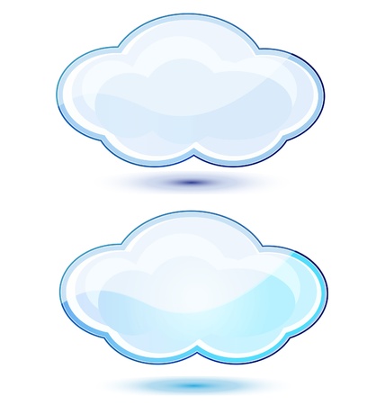 Glossy clouds stocksのイラスト素材