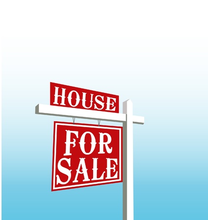 Sign of house for sale vectorのイラスト素材