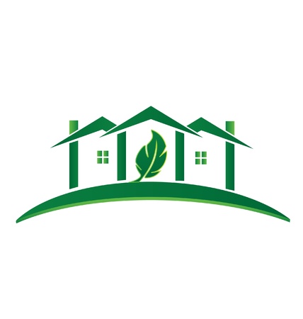 Green House ecology concept recycling iconのイラスト素材