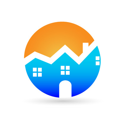 Real estate house company business cardのイラスト素材