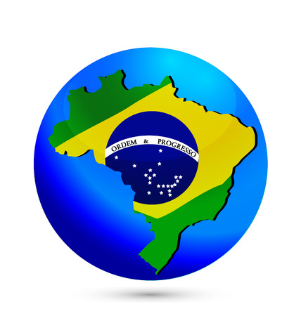 Brazil map icon のイラスト素材