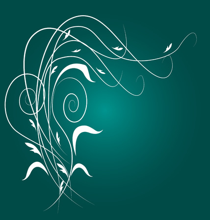 Floral swirly design background templateのイラスト素材
