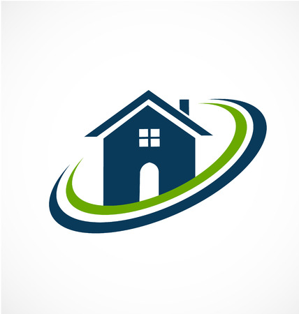Real estate house icon vectorのイラスト素材
