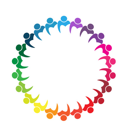 Teamwork business people union conceptのイラスト素材