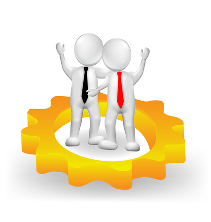 Gear 3D partners businessのイラスト素材