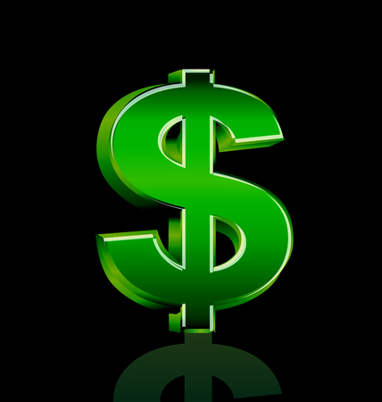 Green Dollar Signのイラスト素材