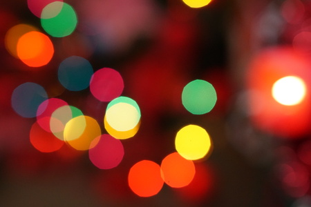 Christmas bokeh backgroundの写真素材