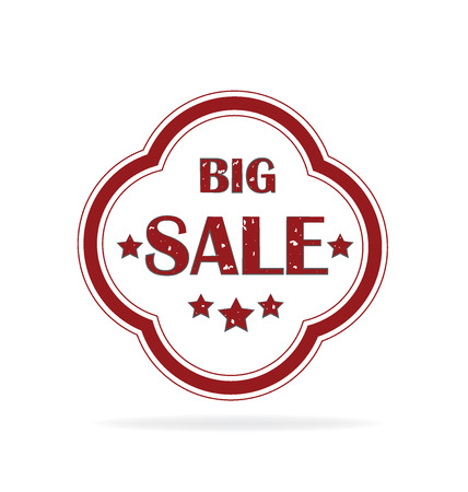 Big sale stamp label. Holidays sales icon vectorのイラスト素材