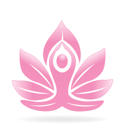 Lotus yogaのイラスト素材