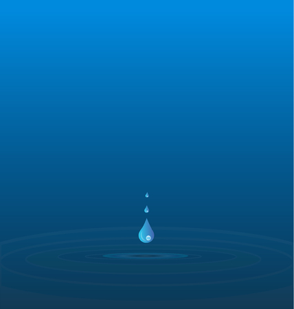 Drops of water vector backgroundのイラスト素材