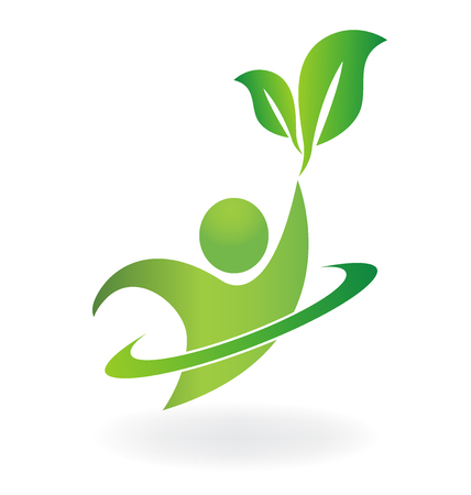 Healthy life logo health spa  vector symbolのイラスト素材