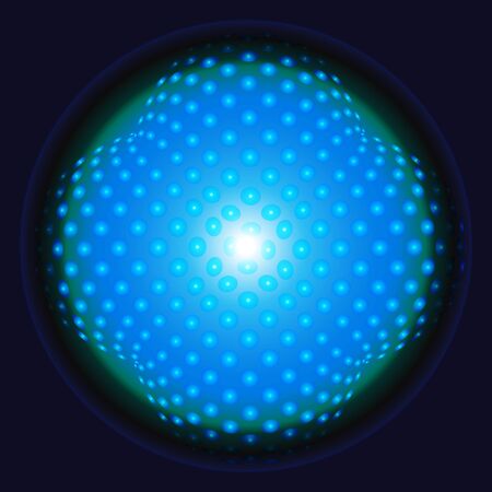 Blue sphere background  designのイラスト素材