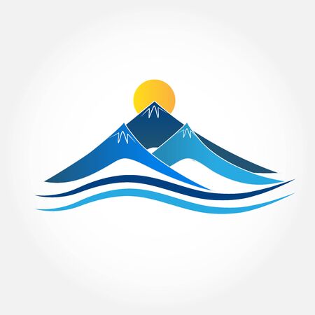 Mountains icon.のイラスト素材
