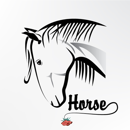 Head horse  iconのイラスト素材