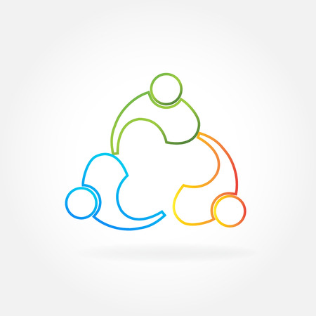 teamwork business partners peopleのイラスト素材