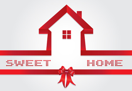 Real estate house. New home vector imageのイラスト素材