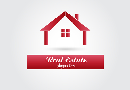 real estate house vector image designのイラスト素材