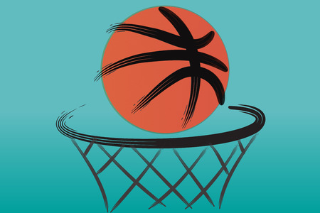 basketball hoop vector image designのイラスト素材