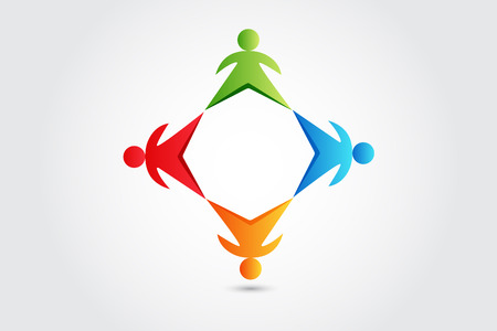 people business partners vector designのイラスト素材