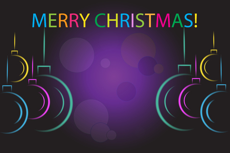 Christmas tree greetings card vector red imageのイラスト素材