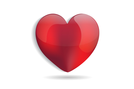 Heart of love valentines symbol vector imageのイラスト素材