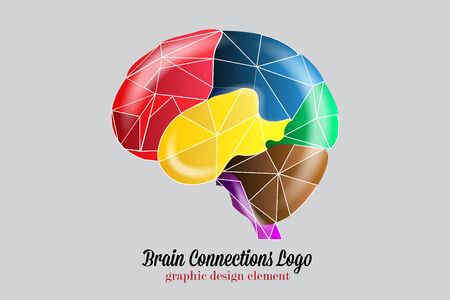 Puzzle brain vector imageのイラスト素材