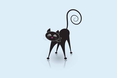 Cat vector id card imageのイラスト素材