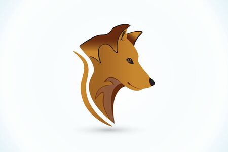Dog icon logo vector imageのイラスト素材