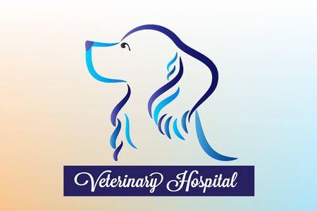 Dog veterinary logo vectorのイラスト素材