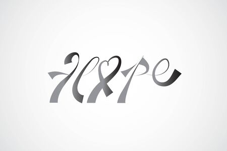 Breast cancer awareness ribbon hope symbol vector imageのイラスト素材