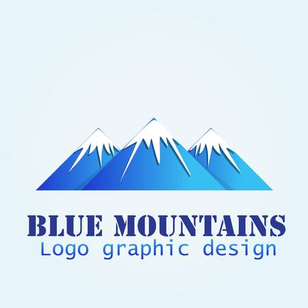 Logo mountains icon logotype vector identity business id card graphic design logotype templateのイラスト素材