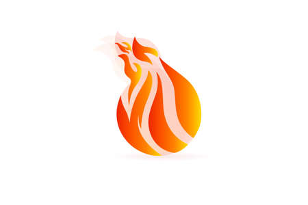 Fire Flames Bonfire Logo Vector Symbol Icon Vector Image Design Templateのイラスト素材