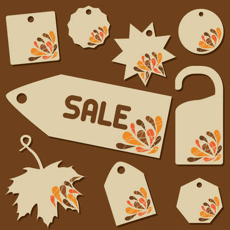 set of sale labels with retro themeのイラスト素材