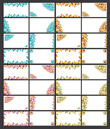 32 horizontal business cardのイラスト素材