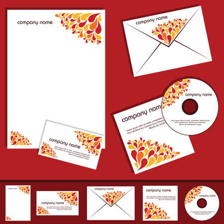 business template collectionのイラスト素材