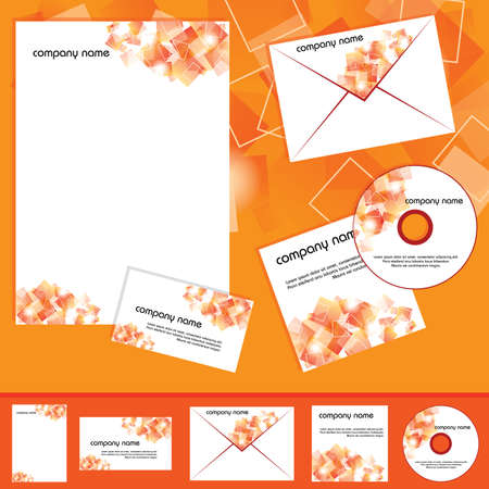 business template collection, EPS10のイラスト素材