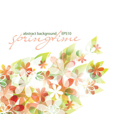 springtime - abstract flower background, EPS10のイラスト素材