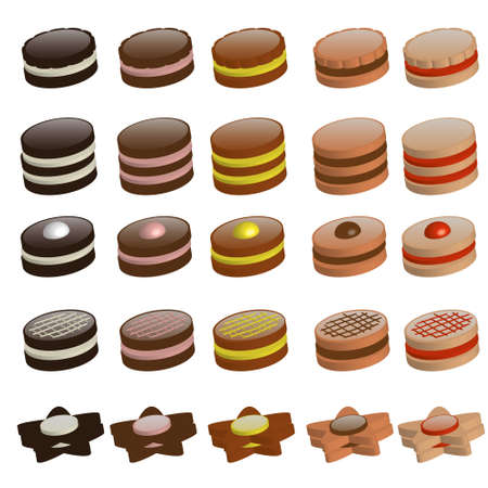 cookies collectionのイラスト素材