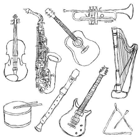 musical instrumentsのイラスト素材