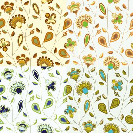 flower seamless patternsのイラスト素材
