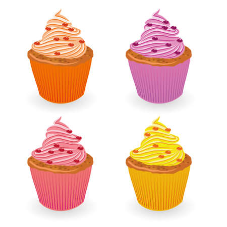 cupcake setのイラスト素材