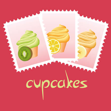 cupcake stampsのイラスト素材