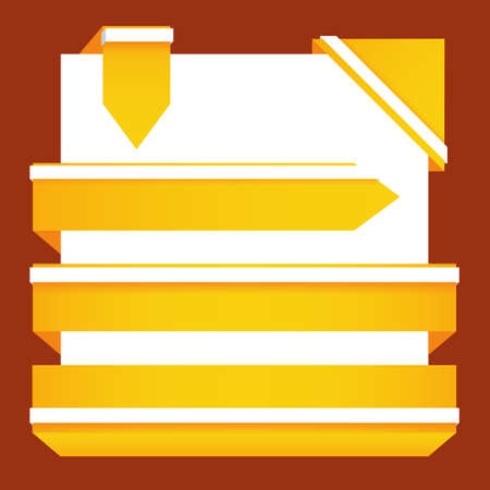 yellow tagsのイラスト素材