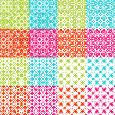 set of seamless patternsのイラスト素材
