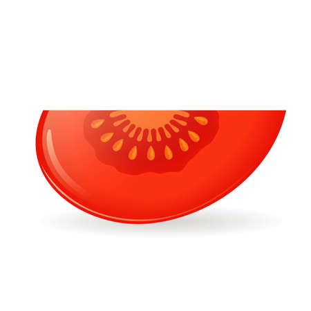red tomato, white backgroundのイラスト素材