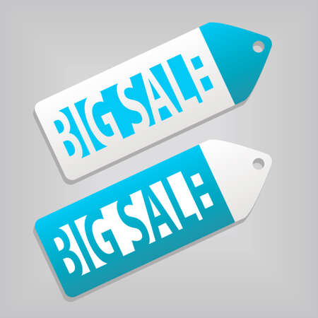 big sale tagsのイラスト素材